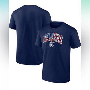 ❤️Navy Blue Fanatics Football Men’s Las Vegas Raiders Banner Wave T-shirt